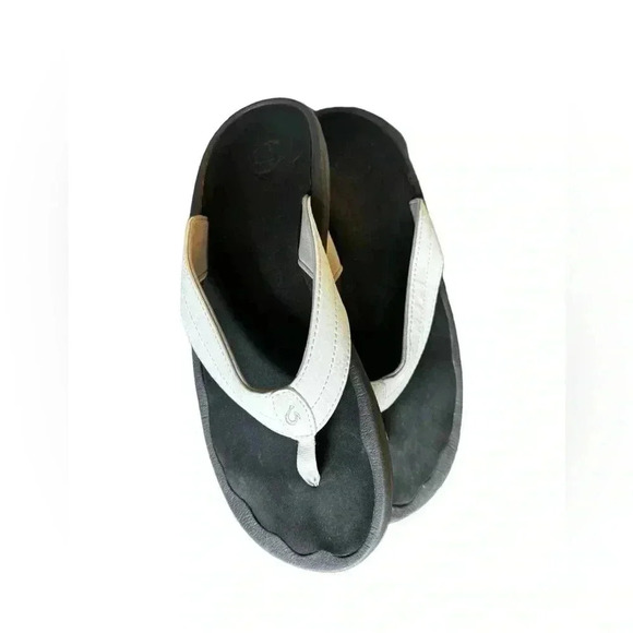 Olukai Ohana Flip Flop Sandals Size W9 Brown Quick-Dry - Picture 8 of 11